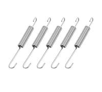 sourcingmap 6.8cm Long Silver Tone Motorcycle Motorbike Return Spring 5pcs