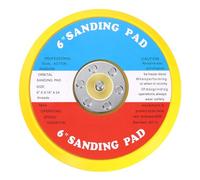 Sourcingmap 6 Inch Hook and Loop Backing Sanding Pads with 5/16"-24 Thread for Diamond Sanding Finishing Polishing Buffing Pads, Orange