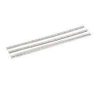 Sourcingmap 600mmx25mmx1mm Stainless Steel Screw Fixing Folding Continuous Hinges 3pcs