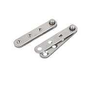 Sourcingmap 60mm Length Metal 360 Degree Rotatable Door Pivot Hinges Hardware 2 Pcs