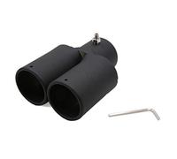 sourcingmap 62mm Inlet Dia Stainless Steel Black Car Exhaust Muffler Tip