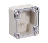 Sourcingmap 64x58x35mm/2.52x2.28x1.38inch Wateproof Electronic ABS Plastic DIY Junction Project Box Enclosure Case Outdoor/Indoor with Clear Cover