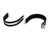 Sourcingmap 65mm Dia EPDM Rubber Lined P Clips Water Pipe Tube Hose Clamps Holder 2pcs