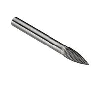 Sourcingmap 6mm Head 6mm Shank Tungsten Carbide Pointed Tree Shaped Rotary Files