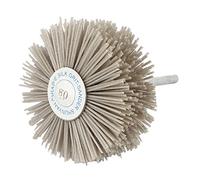 Sourcingmap 6mm Shank 82mm Dia Head 80 Grit Abrasive Nylon Wheel Brush Grinding Tool