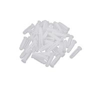 Sourcingmap 6mm x 25mm Plastic Expansion Nail Plugs Wall Anchor Screw White 50pcs