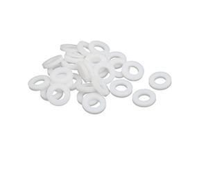 Sourcingmap 6mmx12mmx2mm PTFE Flat Washer Gasket White 30pcs