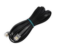 Sourcingmap 6P6C RJ11 Telephone Cable, 9.8Ft Length Phone Extension Cord Line Wire with Standard RJ11 Plug for ADSL, Phone Line Modular Plug for RJ11 Phone Socket Landline, Fax Modem, Black