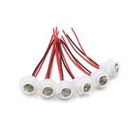 sourcingmap 6Pcs 1157 LED Bulb Socket Lamp Light Holder Wire Harness Connector
