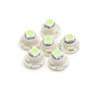 sourcingmap 6Pcs Ice Blue 5050 Car T4.7 LED Wedge Dashboard Dash Light Interior