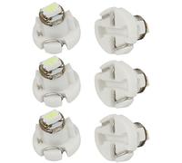 Sourcingmap 6pcs T3 Ice Blue 3020 LED Car Dashboard Light Lamp DC 12V Internal