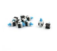 Sourcingmap 6Pin Through Hole Mount SPDT Latching Tactile Switch 8x8mm 10pcs