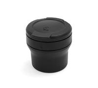 sourcingmap 70mm x 75mm Cylinder Ashtray Cigarette Ash Holder Black for Car