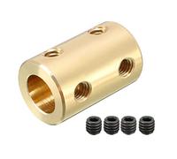Sourcingmap 7mm to 7mm Bore Rigid Coupling Set Screw L22XD14 Copper,Shaft Coupler Connector for 3D Printers, Motor Accessories