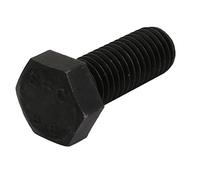 Sourcingmap 8.8 Grade M12x30mm Full Threaded Left Hand Thread Hex Head Bolt Black