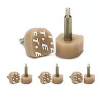 sourcingmap 8 Pcs Tan Plastic Shoes High Heel Tips for Ladies