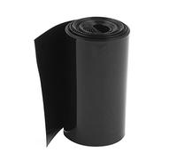 sourcingmap 85mm/55mm PVC Heat Shrink Tubing Wrap Black 5m 16.4ft for Battery Pack