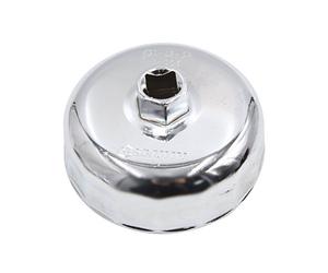 Sourcingmap 86-87mm 16 Flutes Silver Tone Car Oil Filter Cap Wrench Remover Tool
