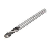 sourcingmap 8mm Cutting Dia Helical Groove 2 Flutes HSS-AL Ball Nose End Mill Cutter