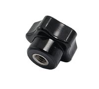 Sourcingmap 8mm Diameter Female Thread Black Plastic Screw On Type Star Knob