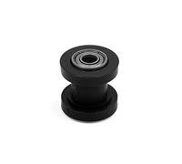 sourcingmap 8mm Hole Chain Roller Pulley Slider Tensioner Wheel Guide Universal Black for Motorcycle Dirt Pit Bicycle Bike Plastic