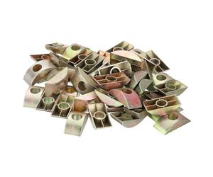 Sourcingmap 8mm Hole Dia Furniture Connector Half Moon Nuts Spacer Washer Bronze Tone 50PCS
