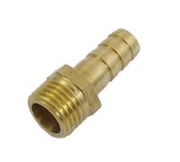 sourcingmap 8mm x 13mm Fuel Gas Hose Barb Male Thread Straight Coupling Fitting