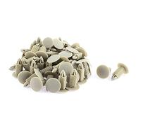 sourcingmap 8mm x 7.5mm Hole Beige Rivets Fastener Clip 60 Pcs
