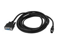 sourcing map 8P Mini Din Male to Female DB9 RS232 PLC Programming Cable 10Ft