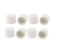 Sourcingmap 8pcs 25mm Dia PVC Round Inlet Pipe End Caps Cover White
