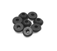 sourcingmap 8pcs 6mm Hole Diameter Black Rubber Shock Absorber Bushings for Car Motorcycle