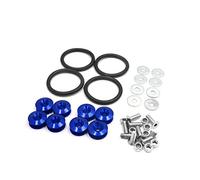 Sourcingmap 8pcs Blue Car Quick Release Bumper Trunk Fender Hatch Lid Fastener
