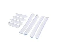 sourcingmap 8pcs Clear Rubber Automobile Car Body Door Side Edge Guard Strip