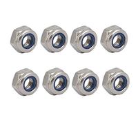 sourcingmap 8pcs M6 x 1mm Pitch Metric Thread 304 Stainless Steel Left Hand Lock Nuts