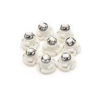 sourcingmap 8Pcs T4.2 Green 3020 LED Panel Light Lamp Bulb for Car Interior