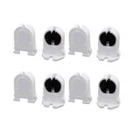 Sourcingmap 8Pcs T5 Fluorescent Light Holder G5 Base Bi-Pin Lamp Socket AC 500V 2A for LED Fluorescent Tube
