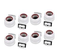 Sourcingmap 8Pcs T8/T12 Fluorescent Light Holder G13 Base Single Head Tombstone Lamp Socket AC 500V 2A for LED Fluorescent Tube