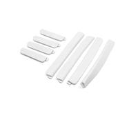 sourcingmap 8pcs White Plastic Car Body Door Side Edge Anti-collision Strip