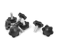 Sourcingmap 8X 25mm Star Head Dia Replacement 6mm x 15mm Clamping Screw Knob Grip