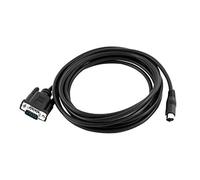 sourcing map 9.2 Feet D-SUB DB9 9 Pin Male to Mini DIN 8 Pin Male 28AWG Connector Cable Converter, Black