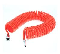 sourcingmap 9 Meters Long 10mm x 6.5mm Polyurethane Coiled Air Hose Tube Orange