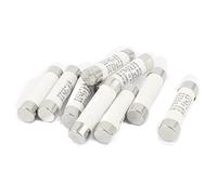 Sourcingmap 9Pcs AC 500V 10A RO15 RT18 RT14 10x38mm Fast Blow Cylindrical Ceramic Tube Fuses