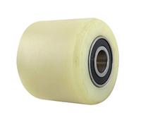 Sourcingmap a11102700ux0052 Pallet Truck Wheel 80Mm Diameter 70Mm Length Nylon Wheel Beige for Pallet Truck