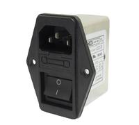 Sourcingmap A13031400ux0389 Solder Lug Terminals IEC 320 C14 EMI Filter, Boat Switch, Fuse Holder