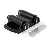 Sourcingmap a13071600ux0613 6.7cm Width Double Magnetic Press Head Plastic Door Catch Latch, Black