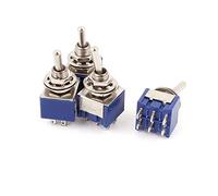 Sourcingmap A15062200ux0651 2 Position 6Pins DPDT ON-Off Micro Mini Toggle Switch AC 6 Amp 125V 4 Piece