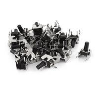 sourcingmap A15080400ux1018 PCB Mount 2Pin Right Angle Push Button Tactile Switch, 6 mm x 6 mm x 10 mm