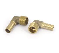 Sourcingmap a15092200ux0139 Barbed Coupler Connector, Brass Tone, Set of 2 Pieces