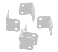 Sourcingmap a16080800ux0289 Furniture L Shaped Right Angle Metal Corner Brace Support Reinforce Connection Bracket - White (5-Piece)