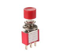 Sourcingmap AC 2A/250V 5A/120V 3 Pin SPDT Momentary Push Button Pushbutton Switch 1 NO 1 NC